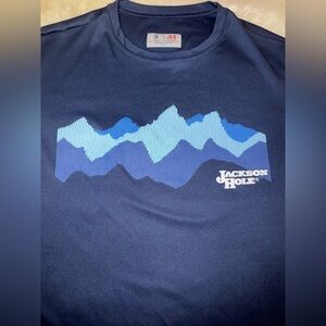 Jackson Hole Mountain Outdoor Wyoming Performance Tee A4 Dri Fit Shirt Small